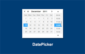 jQuery日期和时间插件DateTimePicker